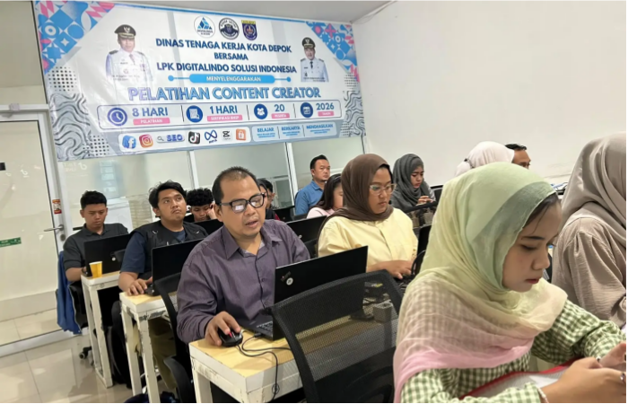 Pelatihan Disnaker Depok Berbuah Hasil, Alumni Content Creator Mulai Diterima Kerja