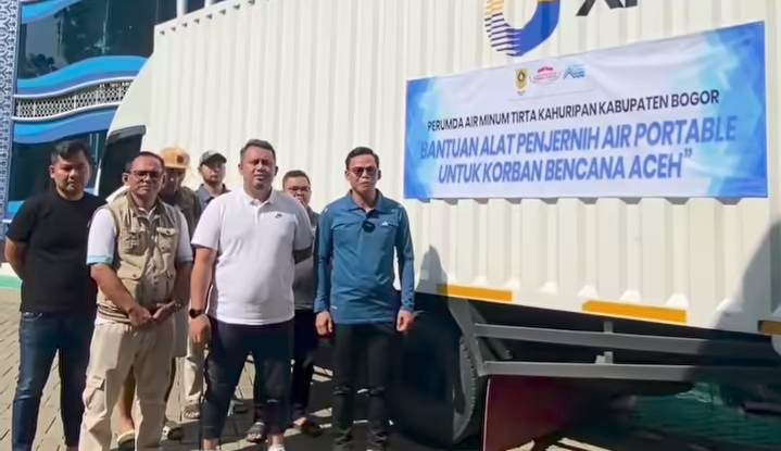 Pemkab Bogor dan Perumda Air Minum Tirta Kahuripan Kirim 30 Unit Penjernih Air ke Aceh
